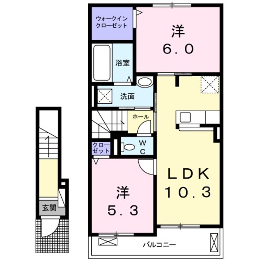 間取図 Ｃ・Ｃ（センター・コート）