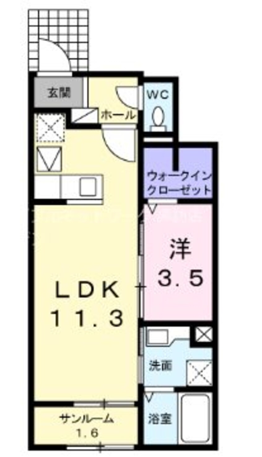 間取図 ル・ボナールＢ