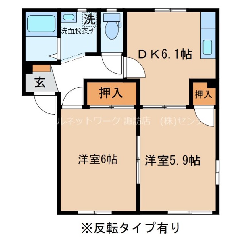 間取図 フレグランスリバーサイド B棟