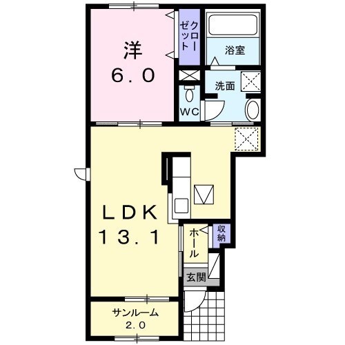 間取り図 サンリット・オーブA