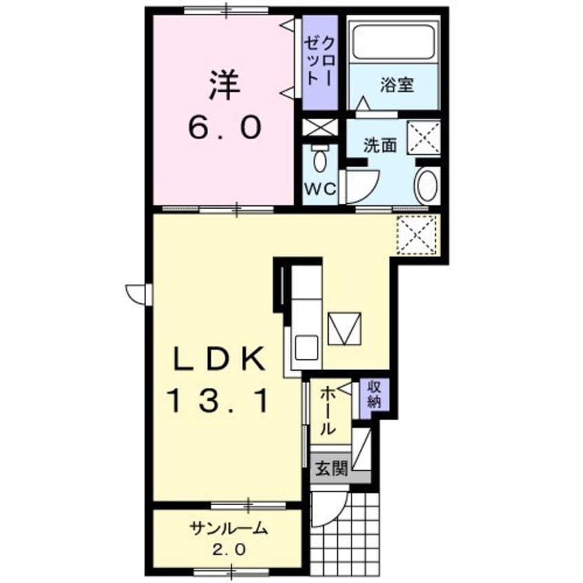 間取図 サンリット・オーブA