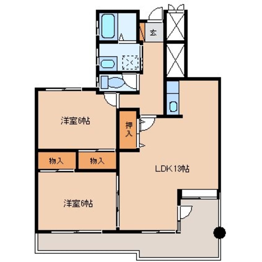 間取図 コンフォールパレス