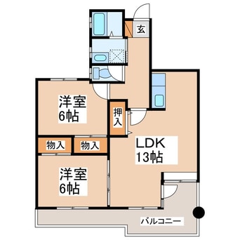 間取図 コンフォールパレス