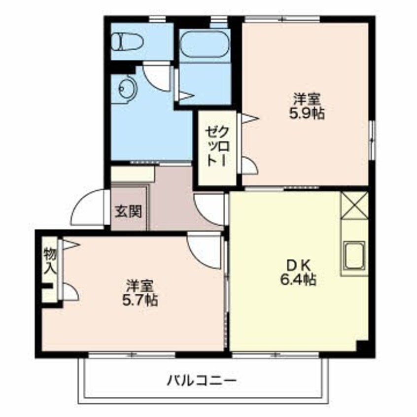 間取図 パストラル宮下A