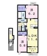 クゥーI 2LDKの間取り