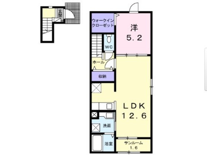 間取図 メゾンフォルテッシモ空