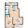 フルール梨ノ木 1LDKの間取り