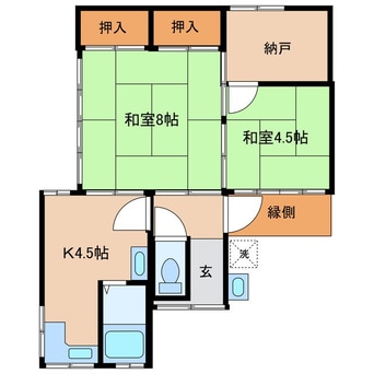 間取図 東銀座1丁目貸家