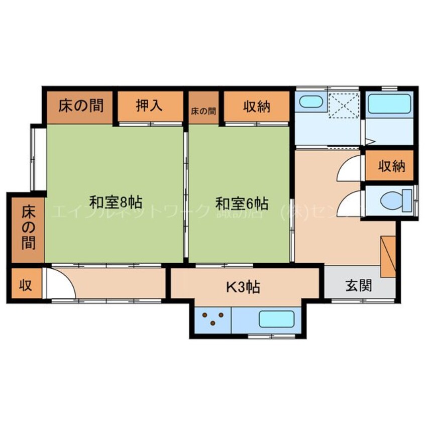 間取図 岡谷山下町貸家