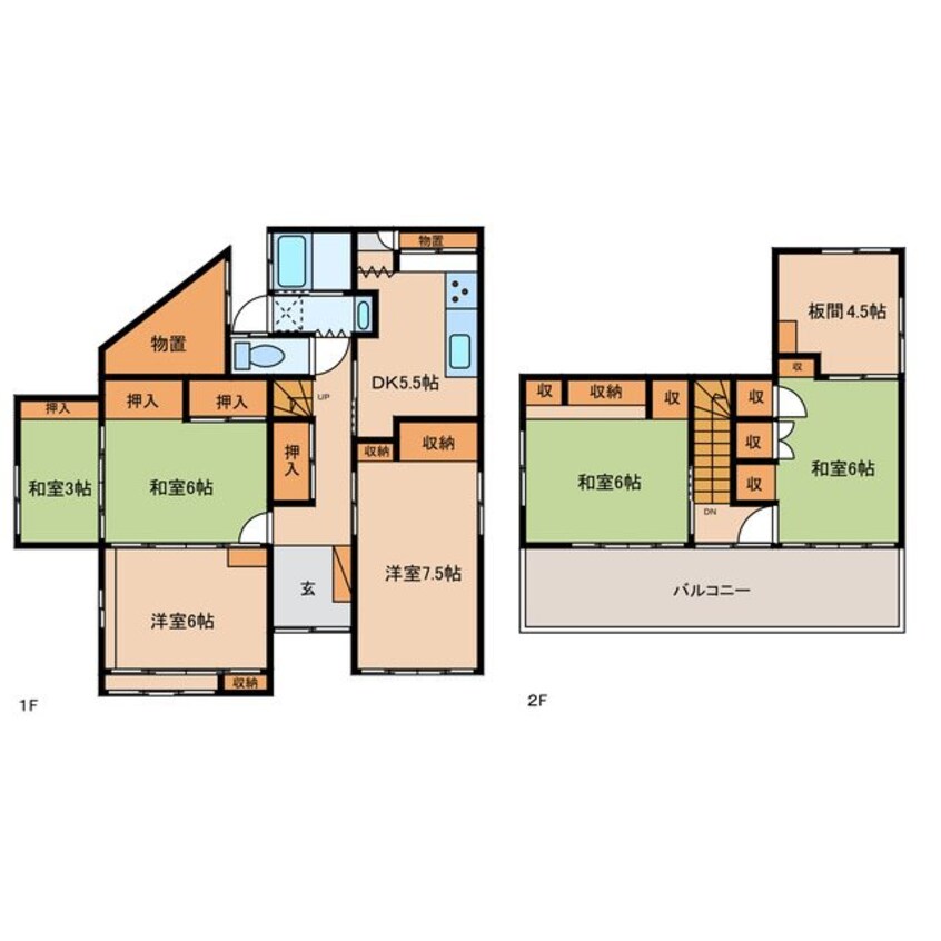 間取図 上諏訪借家