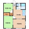 レインボー170 3DKの間取り