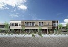 （仮）岡谷市アパート新築工事の外観