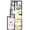 クラッソ 1LDKの間取り