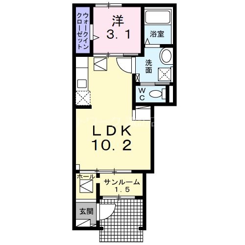 間取り図 サニーガーデンR　B