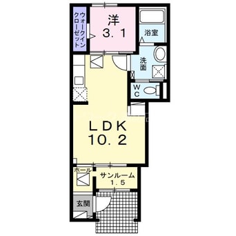 間取図 サニーガーデンR　B