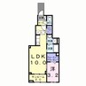 フィールドヒル茅野 1LDKの間取り