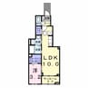 フィールドヒル茅野 1LDKの間取り