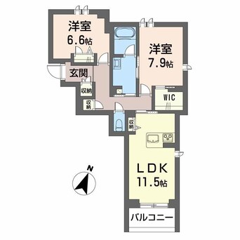 間取図 シャーメゾンノースグレイス