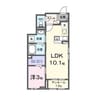 セレーノ岡谷 1LDKの間取り