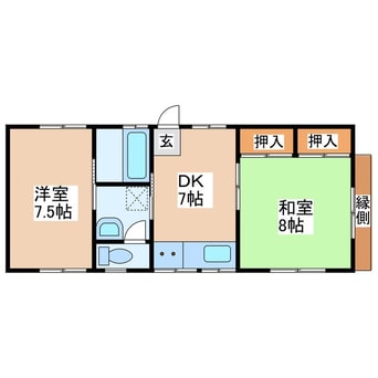 間取図 富士見塚平貸家II