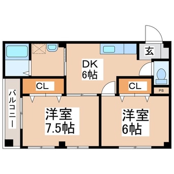 間取図 ハイツ中丸子