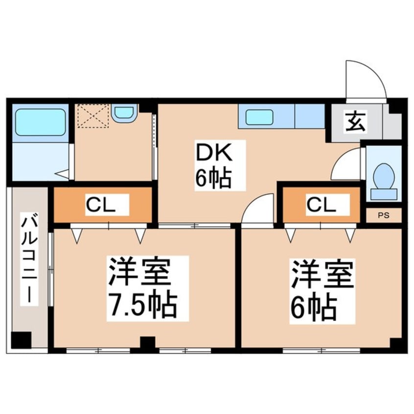 間取図 ハイツ中丸子