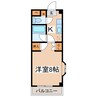 メゾンセシボン東部 1Kの間取り