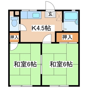 間取図 フレグランス中丘
