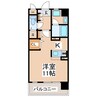 シティドエル 1Rの間取り