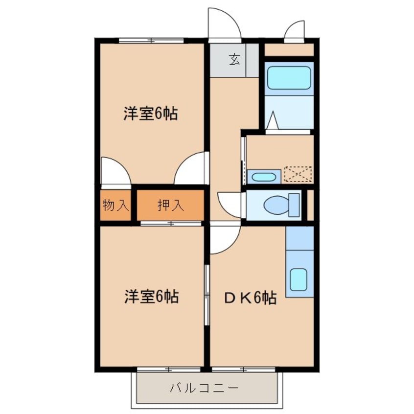 間取図 サンライズうえだ