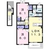 上田電鉄別所線/中塩田駅 徒歩10分 2階 築11年 2LDKの間取り