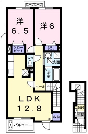 間取図 上田電鉄別所線/上田原駅 徒歩28分 2階 築14年