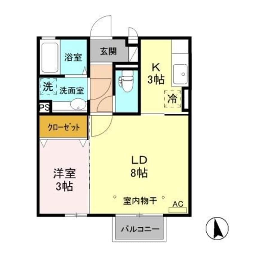 間取図 セジュールKTK