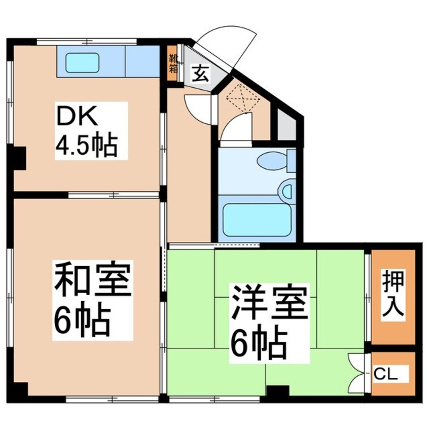 間取図 トワ　ヴェール