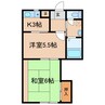 天神クレスト 2Kの間取り