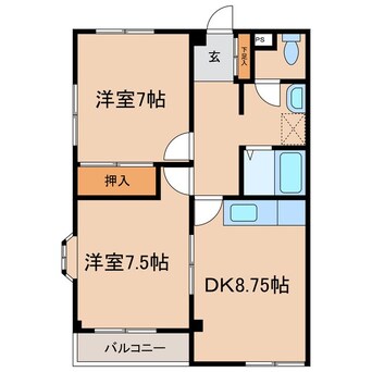 間取図 常磐城マンション