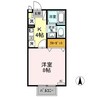 セジュール古里 1Kの間取り