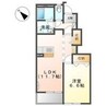 ウォールナッツヒル 1LDKの間取り