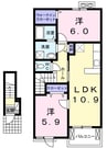 上田電鉄別所線/寺下駅 徒歩29分 2階 築10年 2LDKの間取り