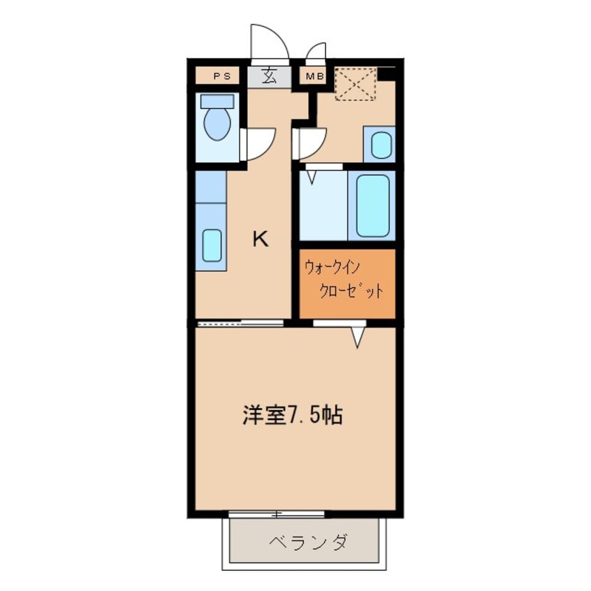 間取図 上田電鉄別所線/上田原駅 徒歩11分 1階 築15年