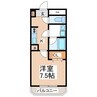 サンライン東部 1Kの間取り