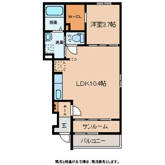 間取図 上田電鉄別所線/上田原駅 徒歩22分 1階 築11年