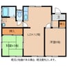 北陸新幹線（甲信越）/上田駅 徒歩39分 1階 築38年 2LDKの間取り