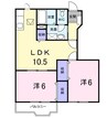 上田電鉄別所線/上田原駅 徒歩12分 1階 築25年 2LDKの間取り