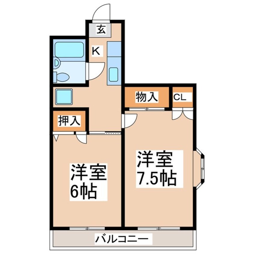 間取図 セントラルコーポ