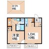 スイングN2 1LDKの間取り
