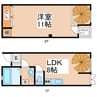 しなの鉄道しなの鉄道線/上田駅 徒歩19分 1-2階 築20年 1LDKの間取り