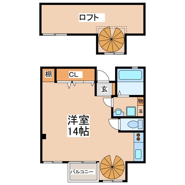 間取り図 しなの鉄道しなの鉄道線/上田駅 徒歩19分 3階 築19年