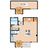 愛宕セントラルマンション 1Rの間取り