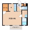 ベラビスタＣ 1Kの間取り